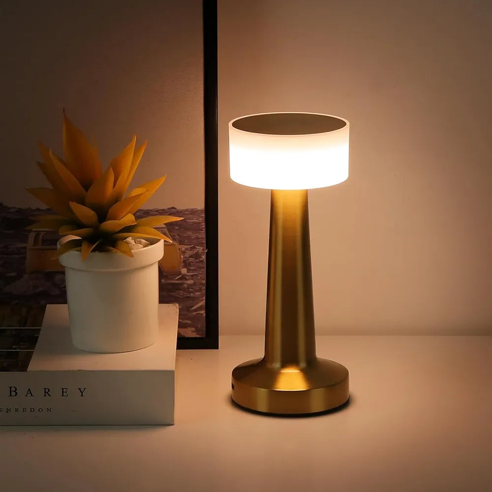 TOUCH LAMP USB CHARGING - All white