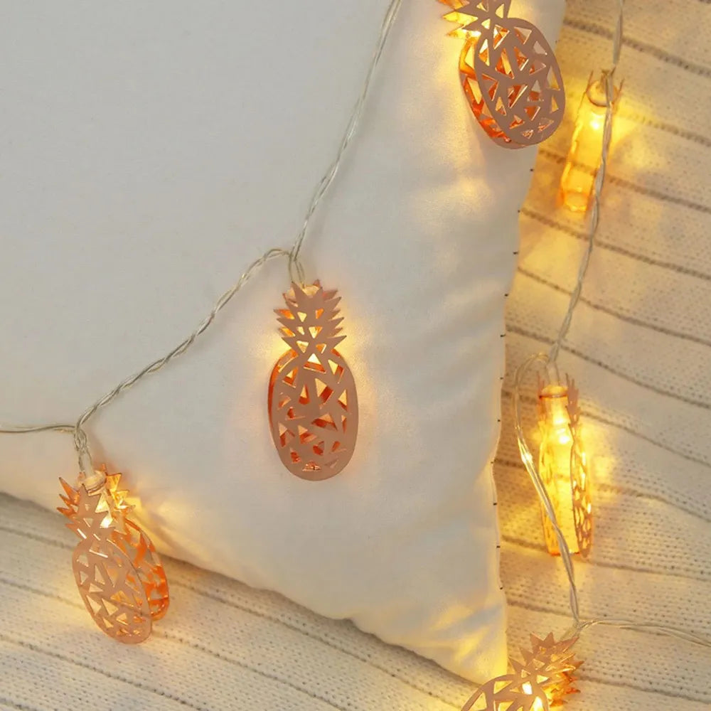 Guirlande Lumineuse Ananas – LED Décorative pour Halloween, Noël et Fêtes