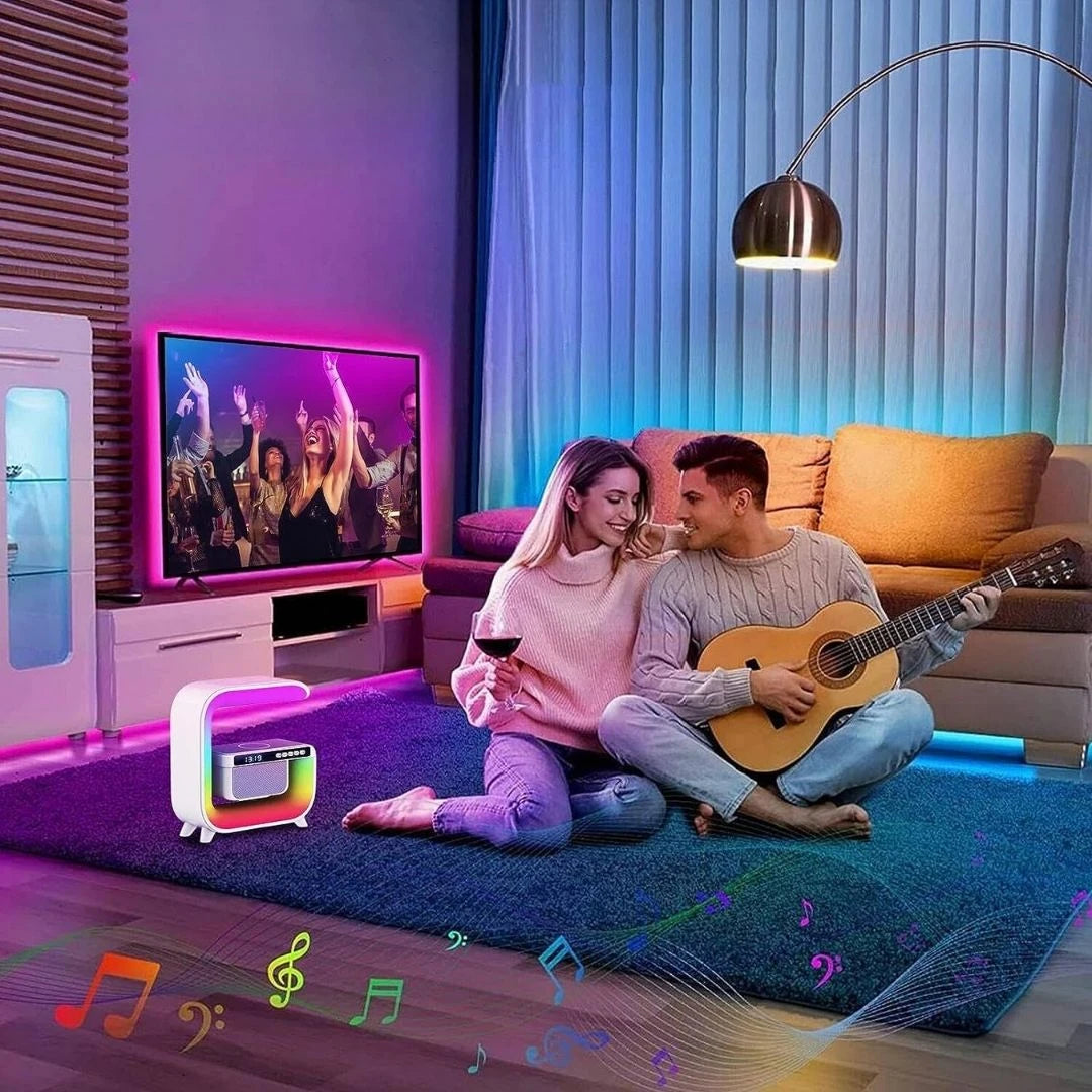 Haut‑parleur avec LED Bluetooth et chargeur sans fil G3 – XM-G3