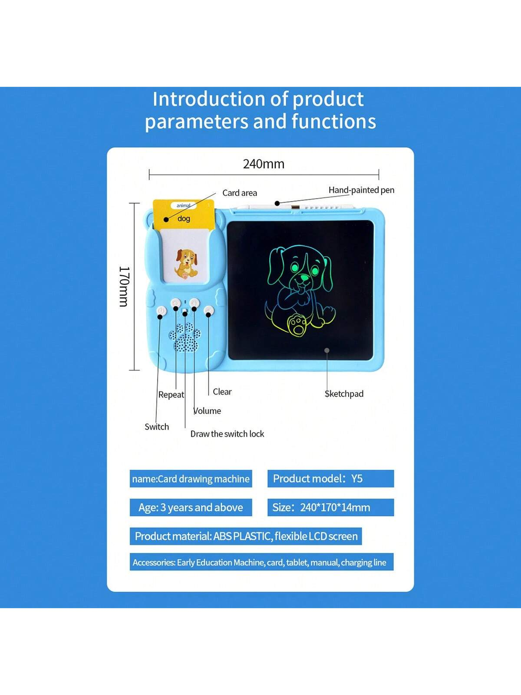 Tablette d’apprentissage Pour Enfants 1-7 ans