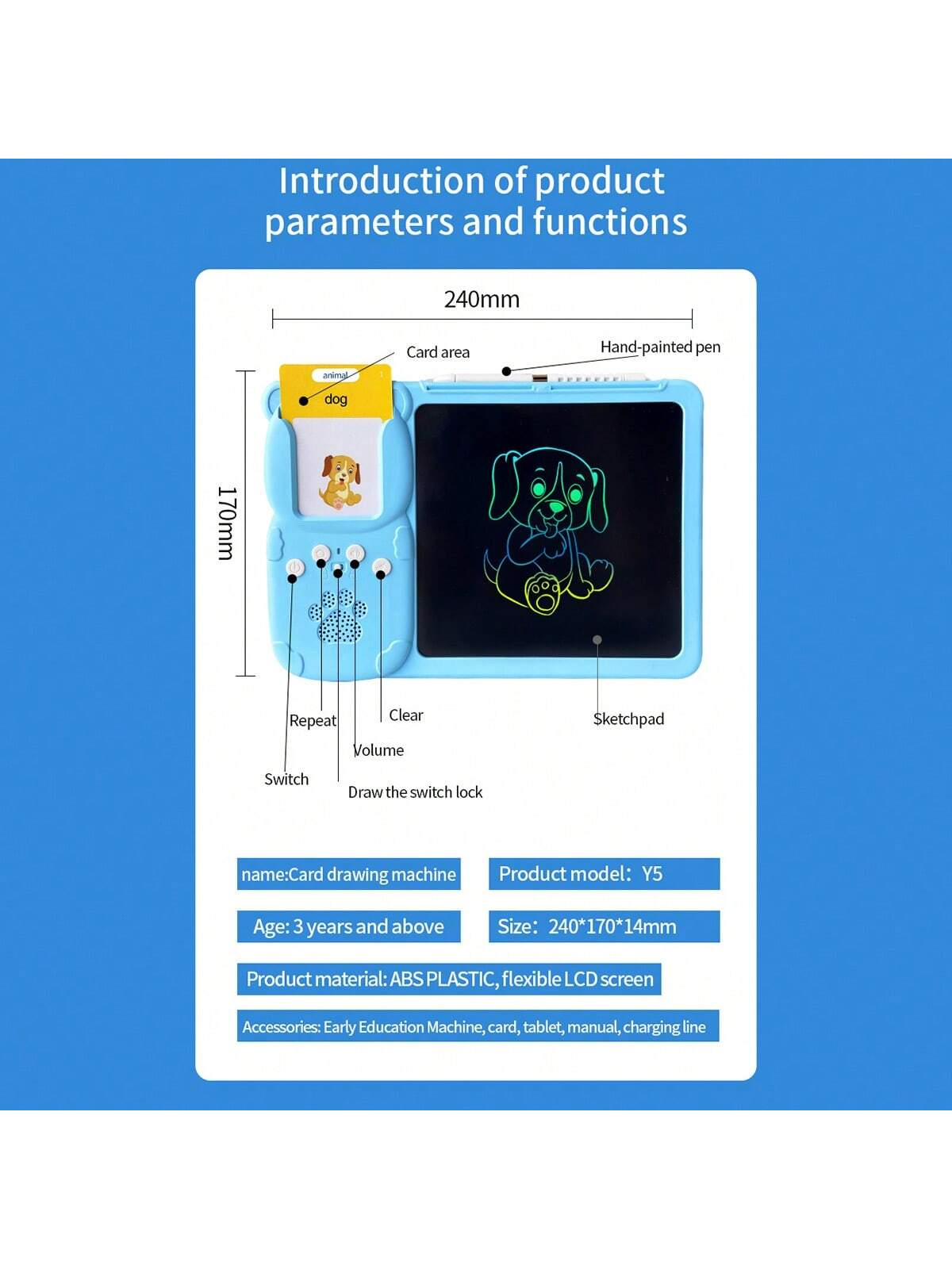 Tablette d’apprentissage Pour Enfants 1-7 ans