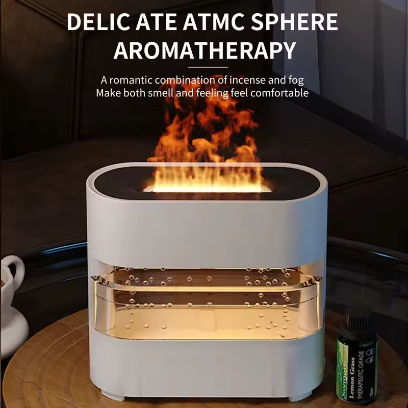 Diffuseur d'Aromathérapie Rainfire – Relaxante & Lumière Ambiante-300 ml