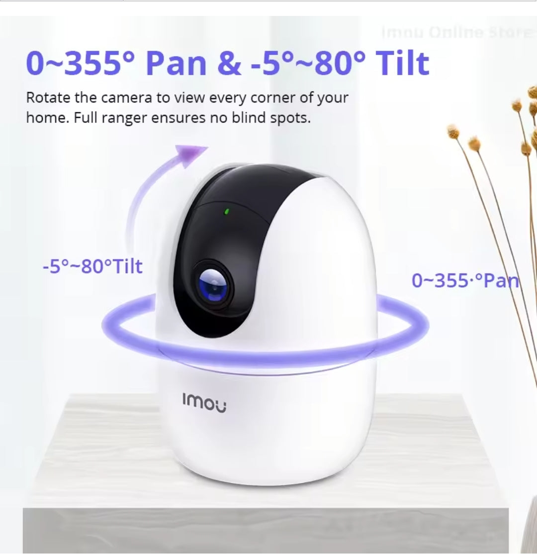 Caméra IP intérieure  par IA – Imou Ranger2 (2MP / 3MP) 2K