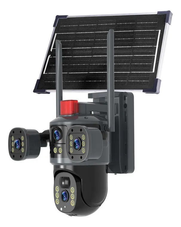 Caméra de surveillance extérieure PTZ – 8MP 4K Wi-Fi à Énergie Solaire