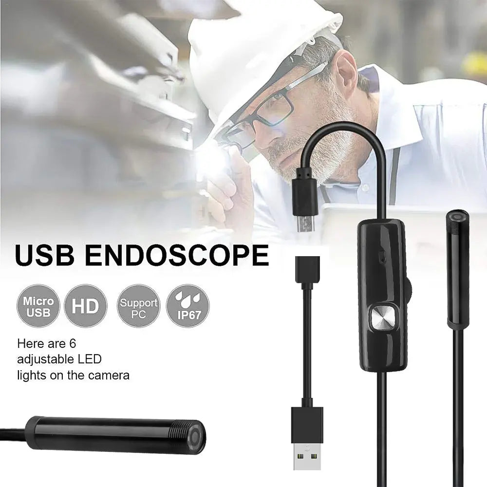 Caméra Endoscopique Android 3 en 1 de 7mm pour Inspection – Longueur 3.5 m
