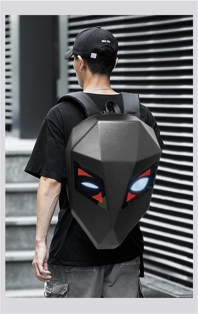 Smart Sac à dos LED Loy Branded Colored Hard Shell 3D DIY Eyes