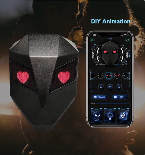 Smart Sac à dos LED Loy Branded Colored Hard Shell 3D DIY Eyes