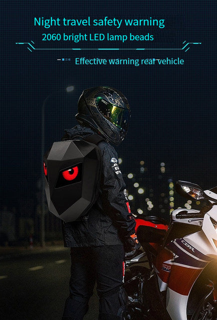 Smart Sac à dos LED Loy Branded Colored Hard Shell 3D DIY Eyes