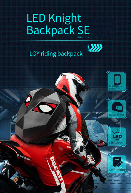 Smart Sac à dos LED Loy Branded Colored Hard Shell 3D DIY Eyes