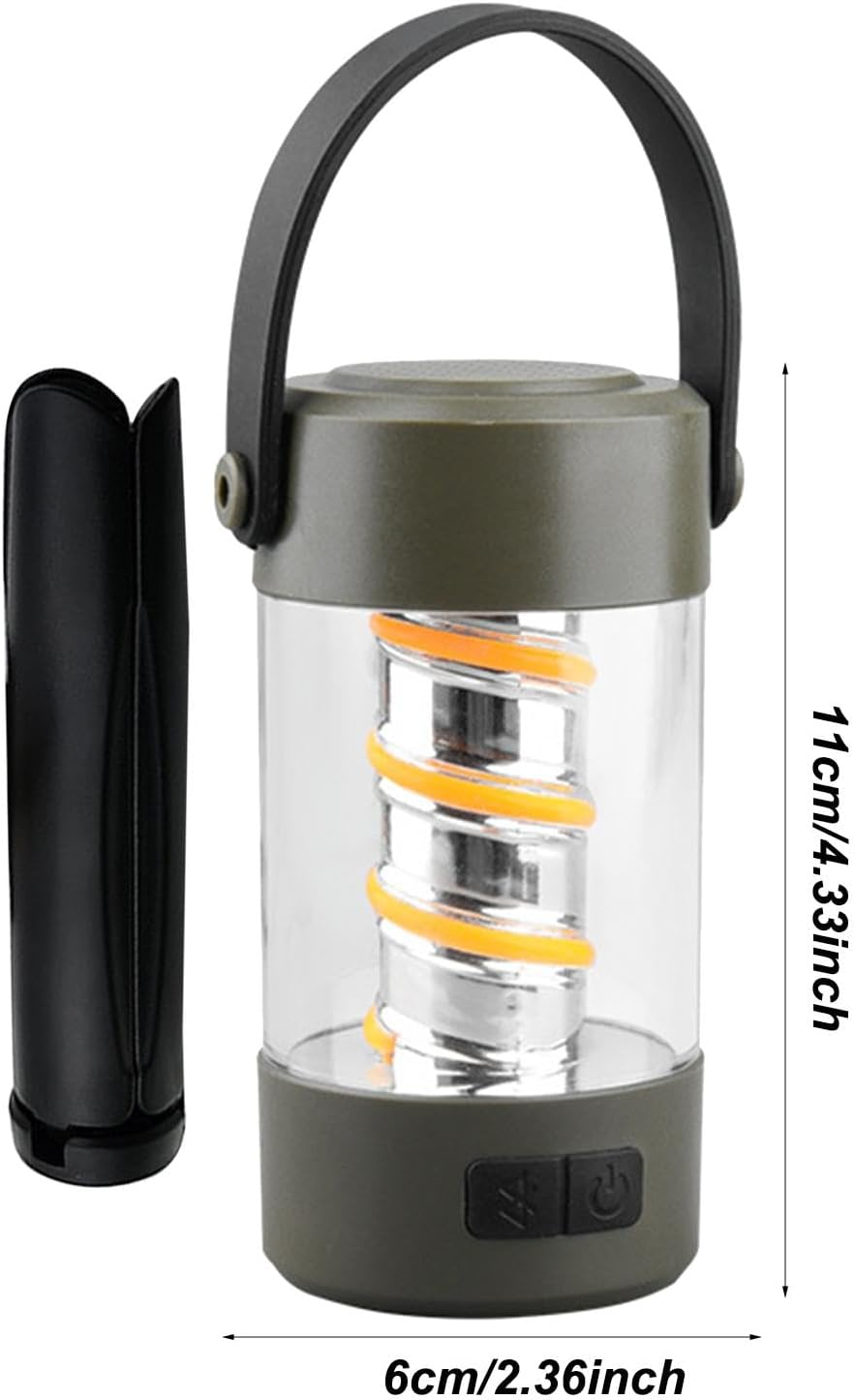 Lampe de Camping Stéréo Bluetooth avec Haut-Parleurs Sans Fil