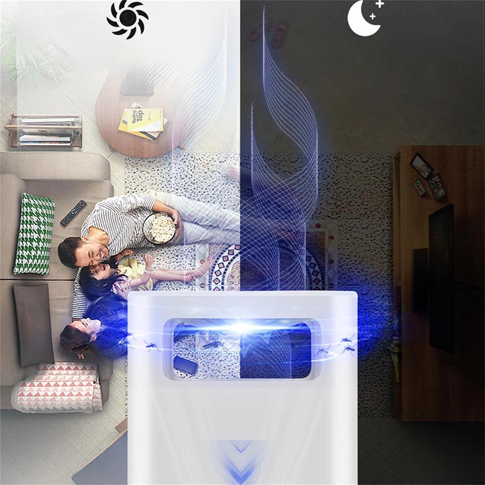 Electronic Square LED Mosquito Killer – Piège intelligent pour moustiques et insectes, silencieux et sûr pour la maison