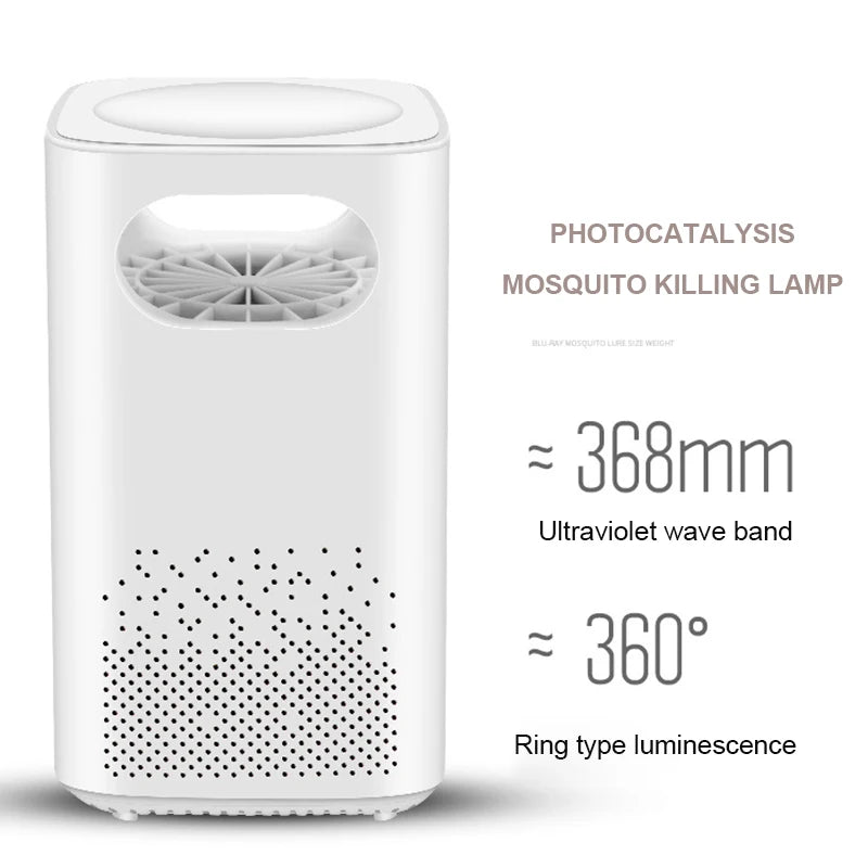 Electronic Square LED Mosquito Killer – Piège intelligent pour moustiques et insectes, silencieux et sûr pour la maison