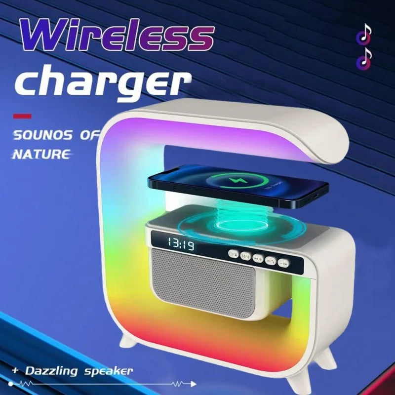 Haut‑parleur avec LED Bluetooth et chargeur sans fil G3 – XM-G3