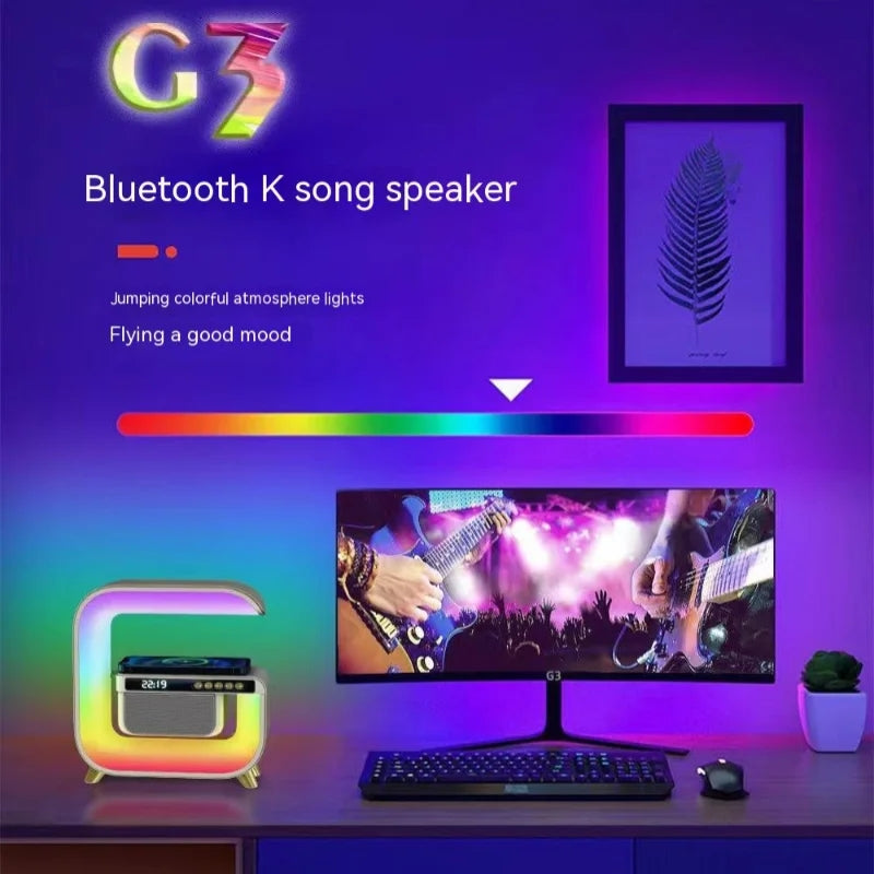 Haut‑parleur avec LED Bluetooth et chargeur sans fil G3 – XM-G3