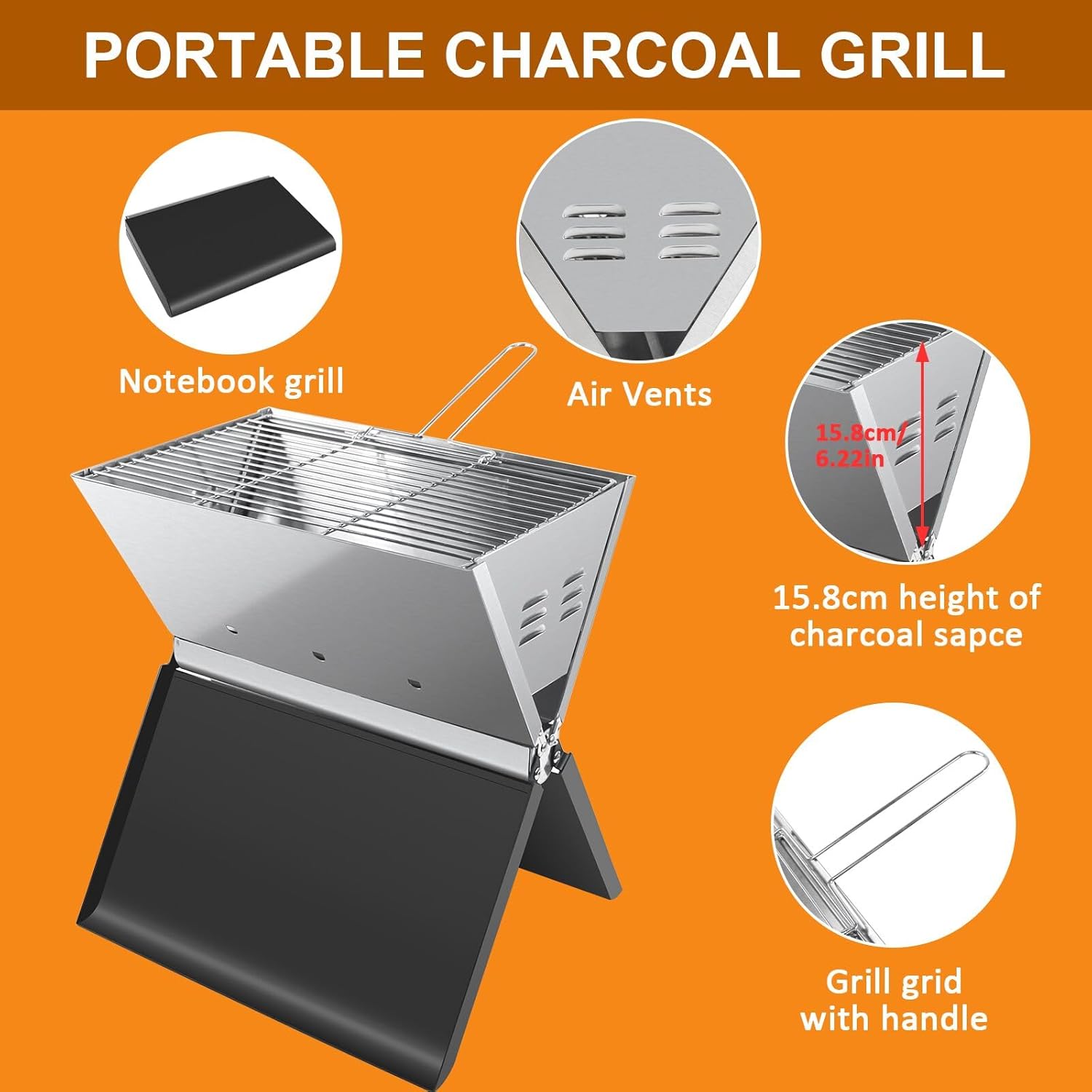 Barbecue pliable Inox