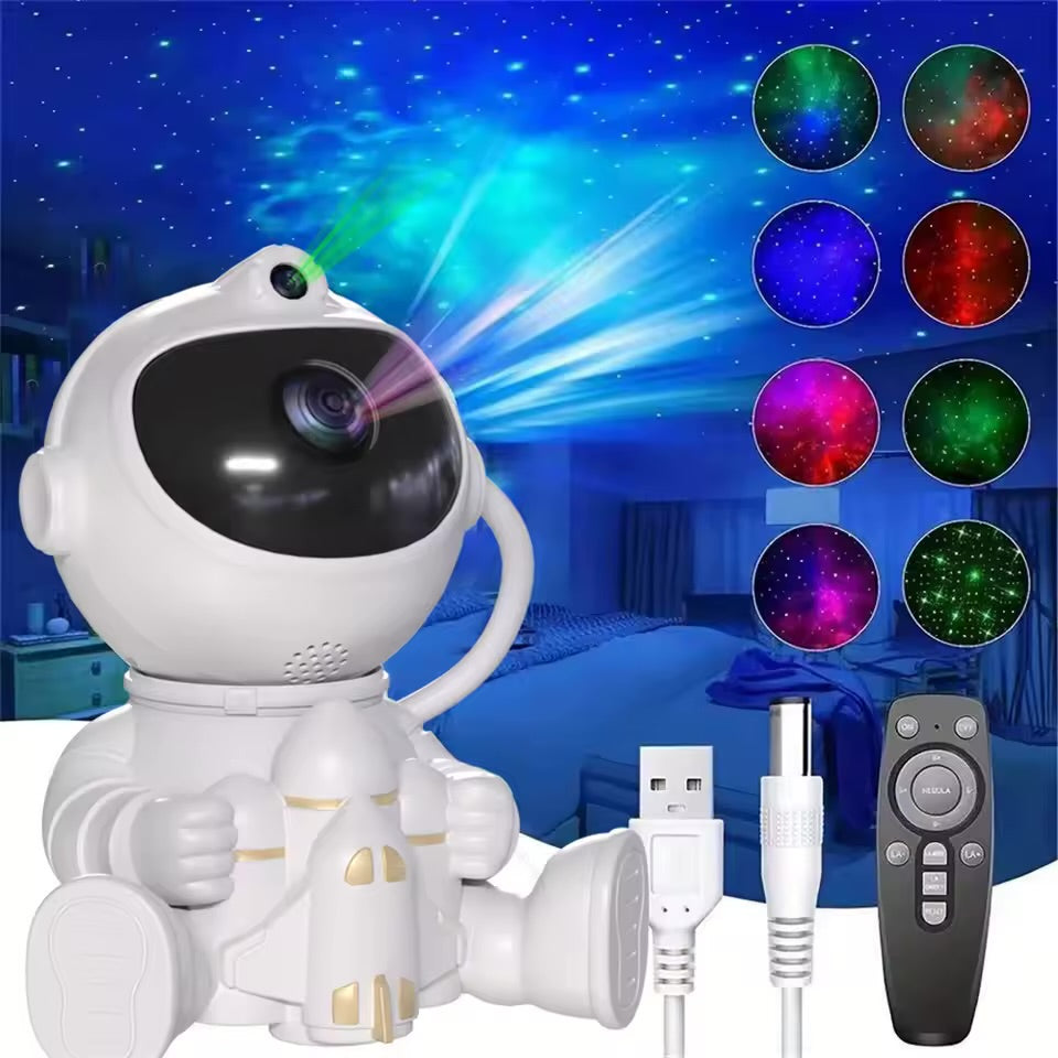 Projecteur Spaceman – Lampe Galaxie avec Étoiles et Télécommande