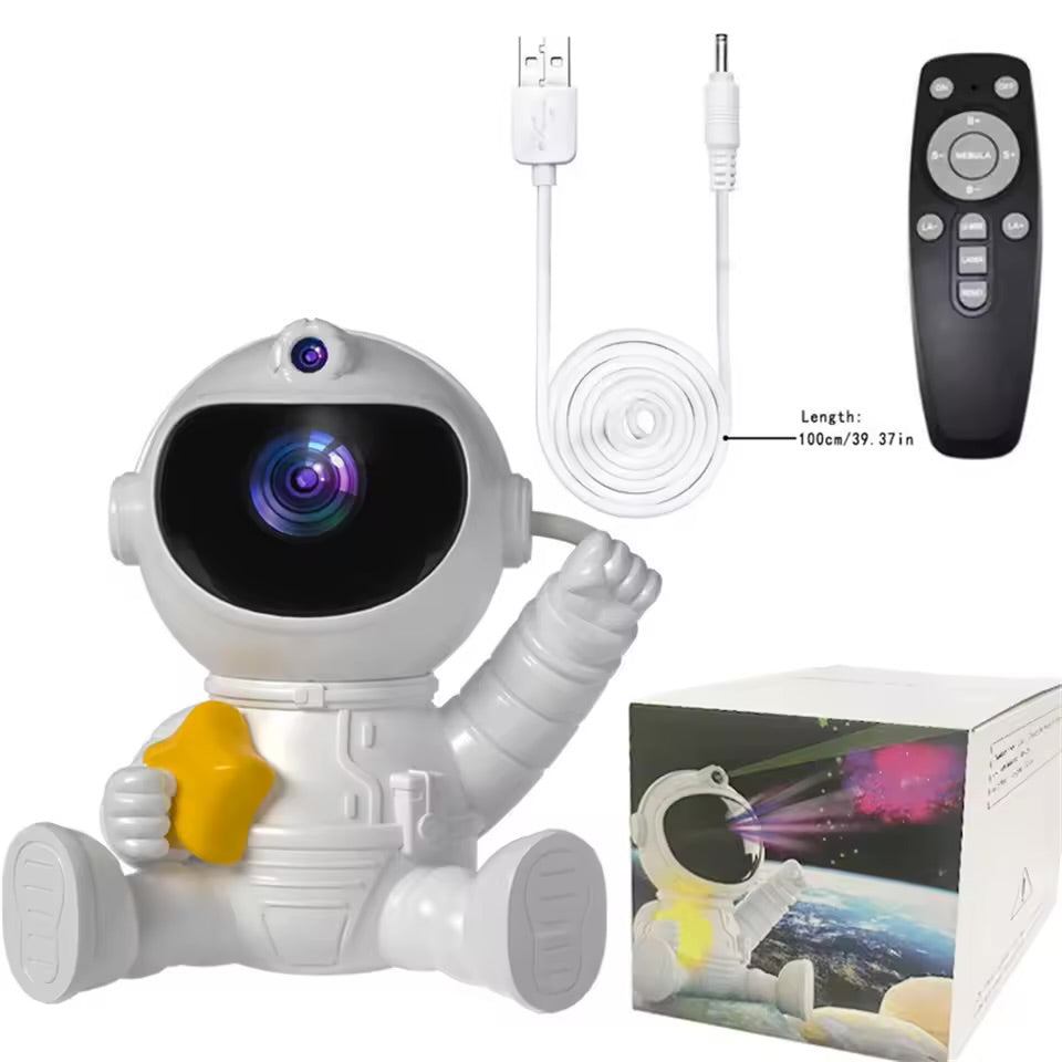 Projecteur Spaceman – Lampe Galaxie avec Étoiles et Télécommande