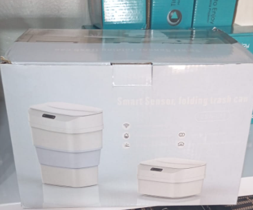 Poubelle Intelligente Pliable – Capteur Automatique Sans Contact, Idéale Cuisine et Bureau