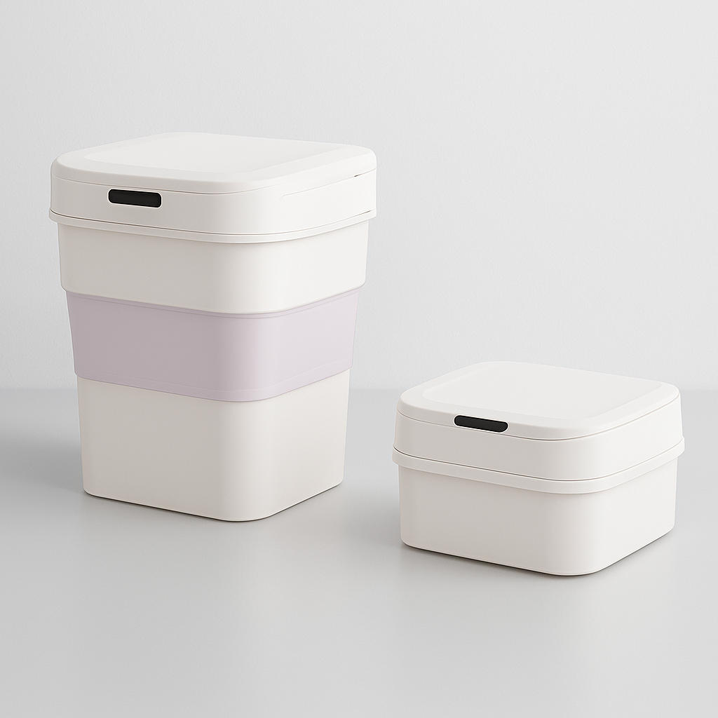 Poubelle Intelligente Pliable – Capteur Automatique Sans Contact, Idéale Cuisine et Bureau