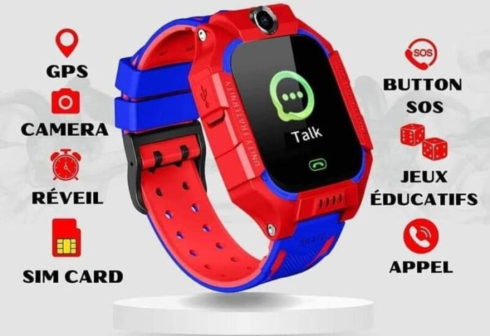 Montre Connectée Pour Enfants Smart 2030– GPS, Caméra et Bouton SOS