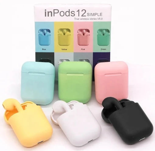 Écouteurs InPods 12 Bluetooth 5.0-Micro Intégré et Étanchéité IPX4