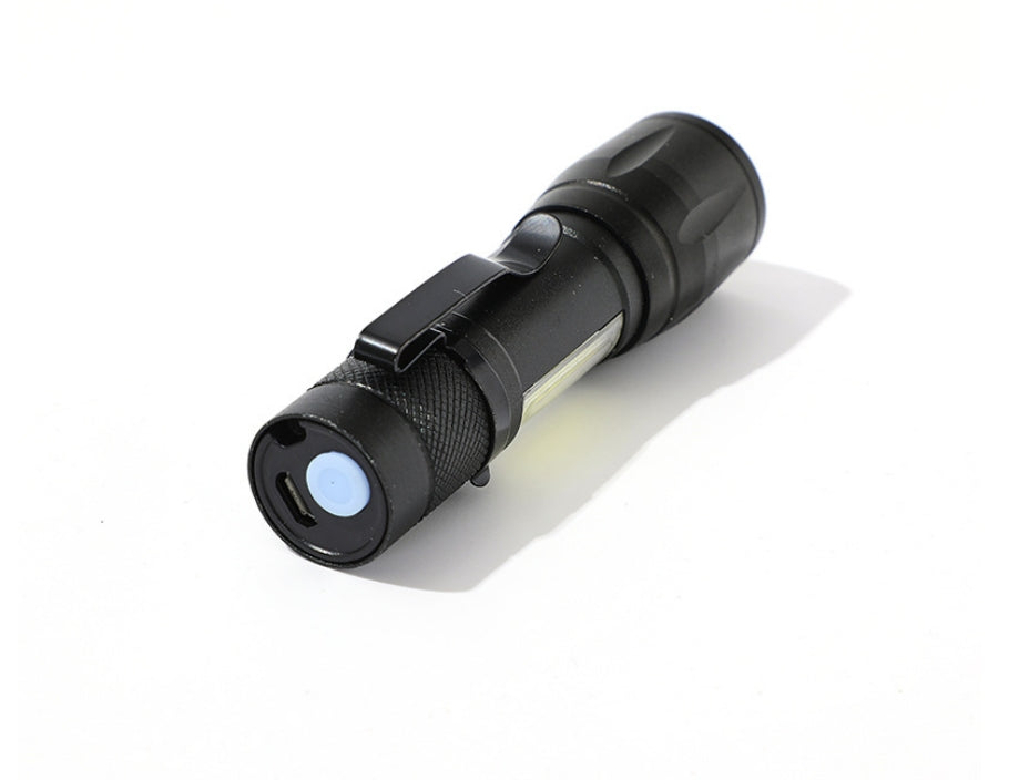 Lampe torche LED COB rechargeable avec boîtier de protection