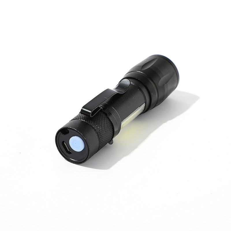 Lampe torche LED COB rechargeable avec boîtier de protection