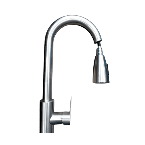Robinet de Cuisine Inox 304 – Pivotant 360° avec Douchette Rétractable et Économie d’Eau