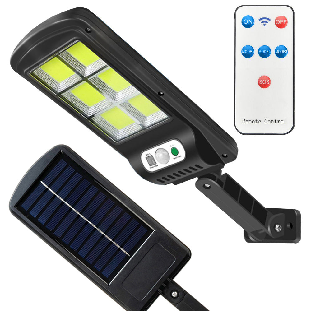 Lampe solaire extérieure avec panneau solaire intégré et 120 LEDs COB