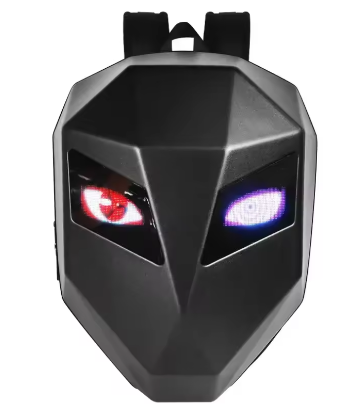 Smart Sac à dos LED Loy Branded Colored Hard Shell 3D DIY Eyes